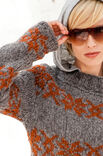 Lana Grossa RAGLANPULLI MIT JACQUARDMUSTER Yak Merino