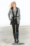 Lana Grossa JACKE IM ZICK-ZACK-HEBEMUSTER Alta Moda Alpaca