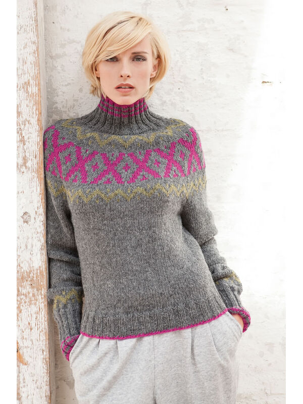 Lana Grossa RUNDPASSENPULLI Alta Moda Alpaca