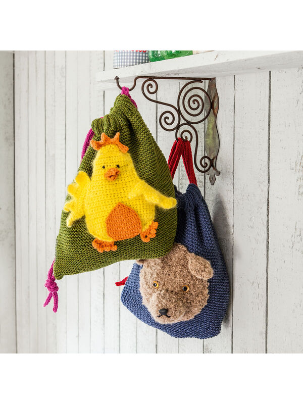 Lana Grossa TURNBEUTEL MIT HUHN Bingo Melange/Bingo/Silkhair