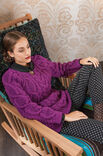Lana Grossa RAGLANPULLI IM ZOPF-LOCHMUSTER Alta Moda Alpaca