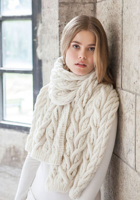 SCHAL IM ZOPFMUSTER Alta Moda Cashmere 16 von Lana Grossa