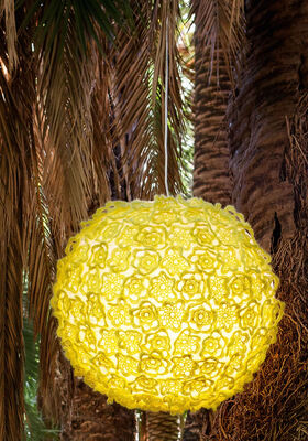 HÄKELBLÜTEN FÜR BALLONLAMPE Silkhair von Lana Grossa