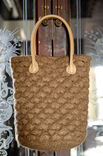 Lana Grossa TASCHE MIT FESTEN MASCHEN UND MUSCHELMUSTER Feltro