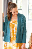 Lana Grossa CARDIGAN MIT ZOPFSTREIFEN UND PERLMUSTER Alta Moda Cashmere 16