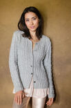 Lana Grossa JACKE IM ZOPF- UND RIPPENMUSTER Alta Moda Cashmere 16