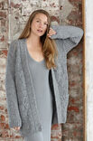 Lana Grossa CARDIGAN MIT RIPPEN- LOCH- UND HALBPATENTMUSTER Baby Light