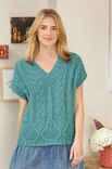 Lana Grossa XL-TOP IM ARANMUSTER Brigitte No. 2
