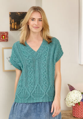 XL-TOP IM ARANMUSTER Brigitte No. 2 von Lana Grossa