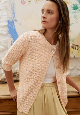 CARDIGAN IM RECHTSLINKS- MUSTERMIX Cool Wool Big von Lana Grossa