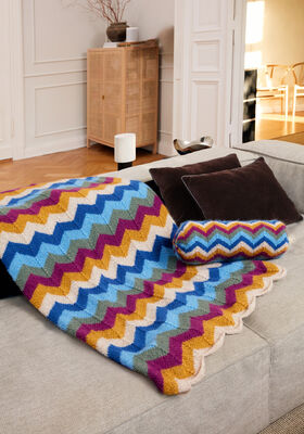GESTREIFTE DECKE Alpaca Air II von Lana Grossa