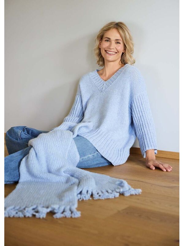 Lana Grossa SCHAL IN SCHLAUCHSTRICKEREI Cool Merino Big