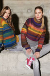Lana Grossa REVERSJACKE IM GROSSEN PERLMUSTER Cinque Multi