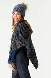 Lana Grossa PONCHO KRAUS RECHTS Weekend Color