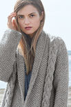 Lana Grossa JACKE IM PERLMUSTER MIT ZOPFSTREIFEN Lala Berlin Lovely Cotton