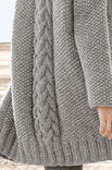 Lana Grossa JACKE IM PERLMUSTER MIT ZOPFSTREIFEN Lala Berlin Lovely Cotton