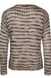 Lana Grossa PULLI IM FALLMASCHENMUSTER Unico & Solo Lino