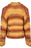 Lana Grossa JACKE KRAUS RECHTS MIT BLATTMUSTERSTREIFEN About Berlin Bulky Print