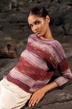 Lana Grossa PULLI GLATT RECHTS MIT FALLMASCHENMUSTER Fresco
