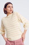 Lana Grossa PULLI MIT LOCHMUSTER Ecopuno