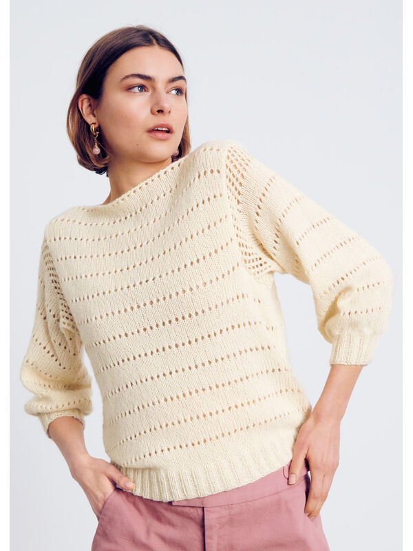 Lana Grossa PULLI MIT LOCHMUSTER Ecopuno