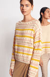Lana Grossa PULLI IM MUSTERMIX MIT NOPPENRAND Ecopuno
