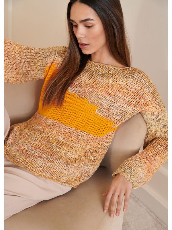 Lana Grossa PULLI MIT EINSTRICKMUSTER About Berlin Vanity & Allora