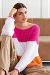 Lana Grossa PULLI IM HALBPATENTMUSTER Per Fortuna