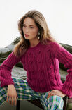 Lana Grossa PULLOVER IM NOPPEN-LOCHMUSTER Brigitte No. 2
