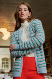 Lana Grossa JACKE IM BLUMENMUSTER Ecopuno