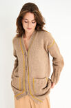 Lana Grossa CARDIGAN GLATT RECHTS MIT AUFGEHÄKELTEN KETTMASCHEN Lala Berlin Lovely Cotton