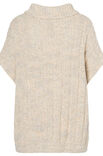 Lana Grossa PONCHO-PULLI IM ZOPF-RIPPENMUSTER Sara