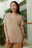 Lana Grossa KURZARMPULLOVER MIT KRAGEN Cotton Mélange