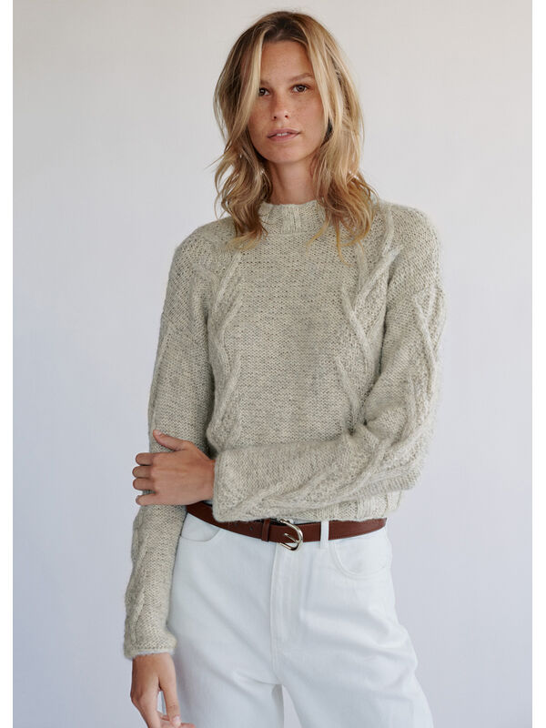 Lana Grossa KURZPULLOVER Natural Alpaca Pelo