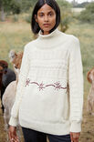 Lana Grossa PULLOVER MIT STICKEREI Landlust Alpaka Merino 100