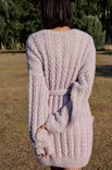 Lana Grossa JACKE IM ZOPFMUSTER Natural Alpaca Pelo