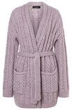 Lana Grossa JACKE IM ZOPFMUSTER Natural Alpaca Pelo