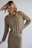 Lana Grossa PULLOVER TOP DOWN Natural Alpaca Classico