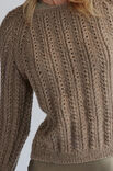 Lana Grossa PULLOVER TOP DOWN Natural Alpaca Classico