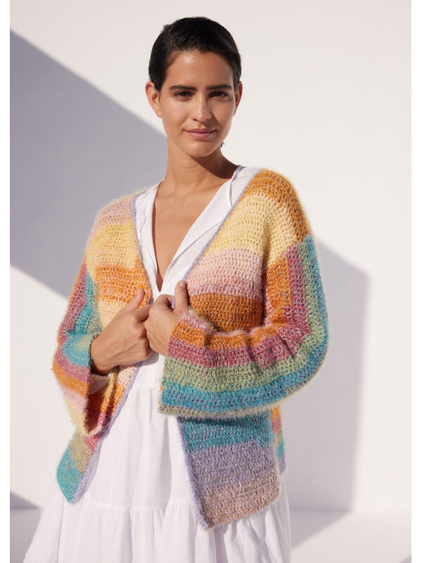 Lana Grossa CARDIGAN Gomitolo Collina & Per Fortuna