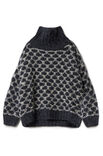Lana Grossa ROLLKRAGENPULLOVER Natural Alpaca Lungo