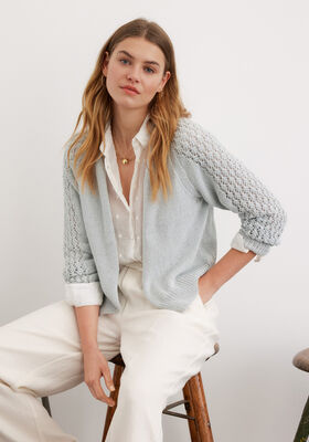CARDIGAN Landlust Sommerseide von Lana Grossa