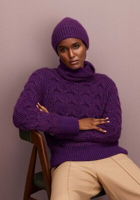 PULLOVER IM RIPPENZOPFMUSTER Silkhair & Ecopuno von Lana Grossa