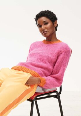 PULLOVER GLATT RECHTS Cool Merino & Mohair Moda von Lana Grossa