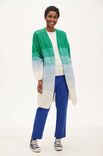 Lana Grossa LONGCARDIGAN GLATT RECHTS IM FARBVERLAUF Soffio