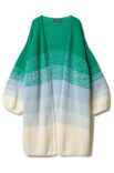 Lana Grossa LONGCARDIGAN GLATT RECHTS IM FARBVERLAUF Soffio