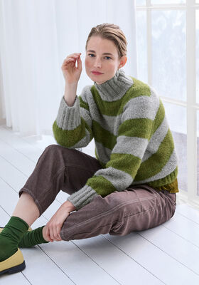 TOP-DOWN-PULLOVER Cosí von Lana Grossa