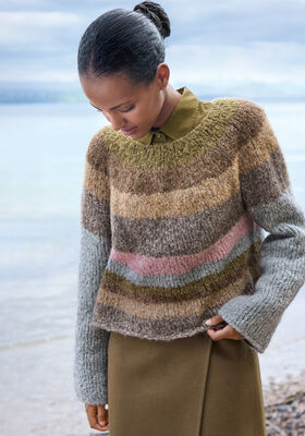 TOP-DOWN-RUNDPASSENPULLOVER Milano von Lana Grossa