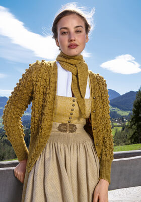 HALSTUCH KRAUS RECHTS MIT KORDELRAND Cool Wool Vintage von Lana Grossa