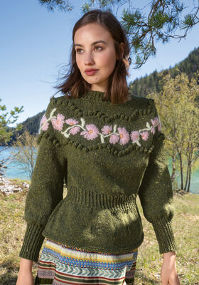 RUNDPASSENPULLI Landlust Soft Tweed 180 & Silkhair von Lana Grossa